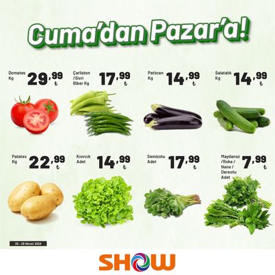 Show Market kataloğu, Aksaray | Cumadan Pazar'a! | 29.04.2024 - 13.05.2024