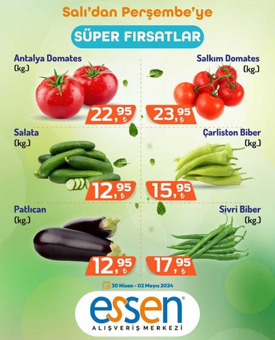 Süpermarketler fırsatları, Karapınar (Sakarya) | SÜPER FIRSATLAR de Essen AVM | 30.04.2024 - 14.05.2024