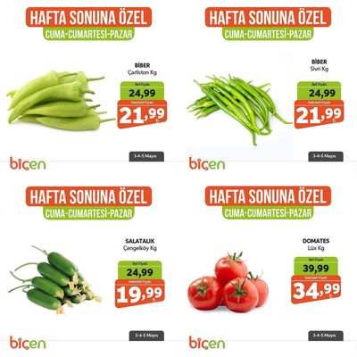 Süpermarketler fırsatları | HAFTA SONUNA ÖZEL de Biçen Market | 03.05.2024 - 17.05.2024
