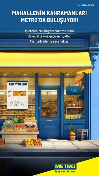 Süpermarketler fırsatları, Bostanbaşı | Bakkal de Metro | 03.05.2024 - 16.05.2024