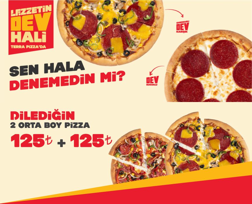 TerraPizza kataloğu, İzmir | LEZZETIN DEV HALI | 07.05.2024 - 20.05.2024