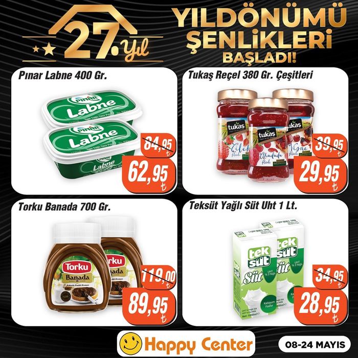 Happy Center kataloğu, Zekeriyaköy | YILDONUMU SENLiKLERi BASLADI! | 13.05.2024 - 27.05.2024
