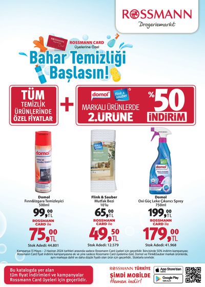 Kozmetik ve Bakım fırsatları, Bursa | Bahar Temizligi Baslasin! de Rossmann | 14.05.2024 - 28.05.2024