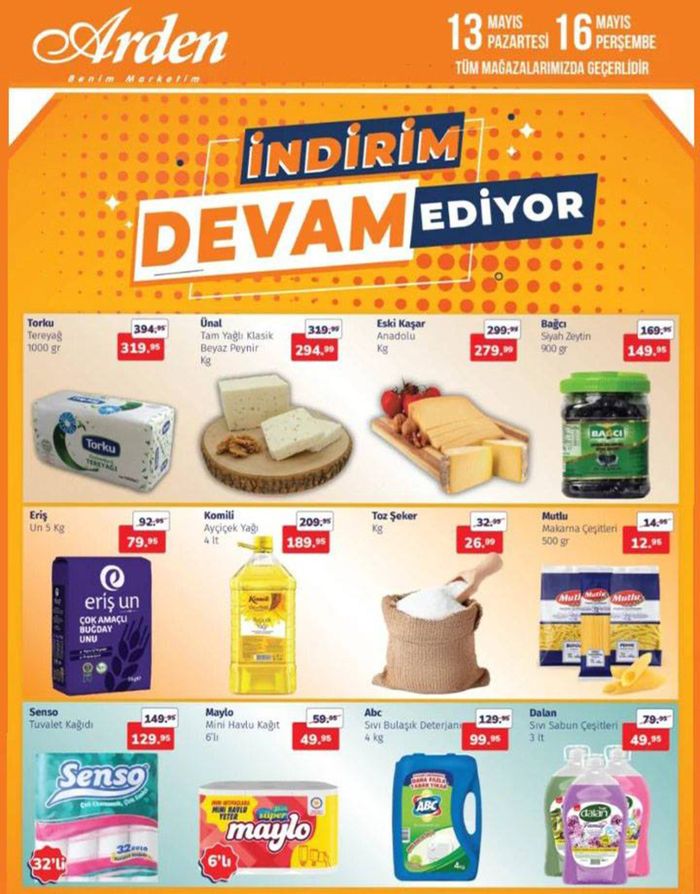 Arden Market kataloğu, İstanbul | INDiRiM DEVAM EDiYOR | 14.05.2024 - 16.05.2024
