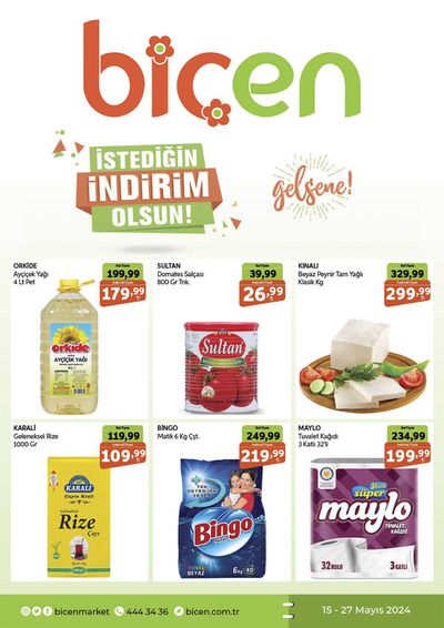 Süpermarketler fırsatları, İstanbul | iSTEDiGiN iNDiRiM OLSUN! de Biçen Market | 15.05.2024 - 29.05.2024