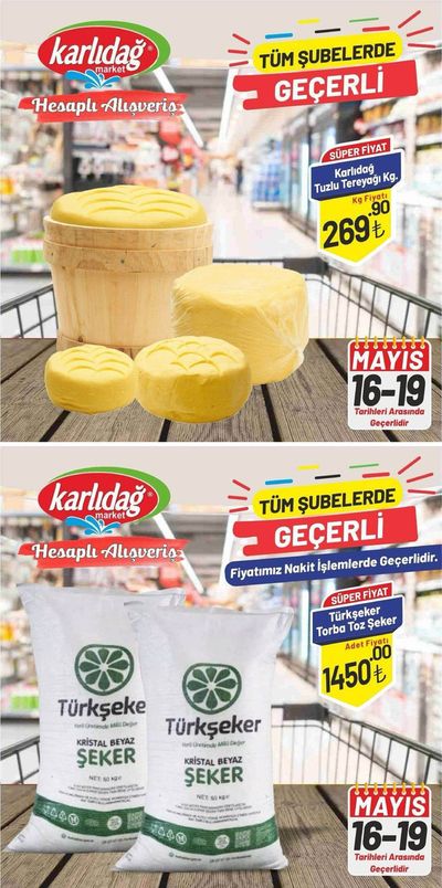 Süpermarketler fırsatları, Yakınca (Malatya) | Haftalık Broşür de Karlıdağ Market | 16.05.2024 - 19.05.2024