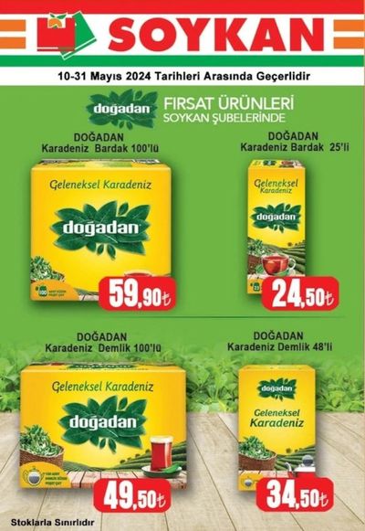 Süpermarketler fırsatları, Ankara | FIRSAT ÜRÜNLERİ de Soykan Market | 17.05.2024 - 31.05.2024