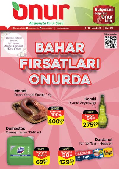 Onur Market kataloğu, Edirne | Onur Market BAHAR FIRSATLAR ONURDA | 23.05.2024 - 06.06.2024