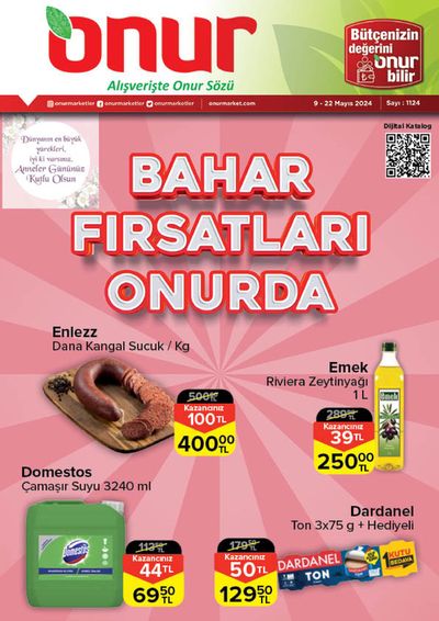 Onur Market kataloğu, Edirne | BAHAR FIRSATLAR ONURDA | 23.05.2024 - 06.06.2024