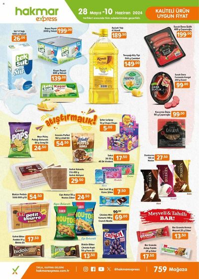 Süpermarketler fırsatları, Pazarköy (Sakarya) | Katalog de Hakmar Express | 28.05.2024 - 10.06.2024