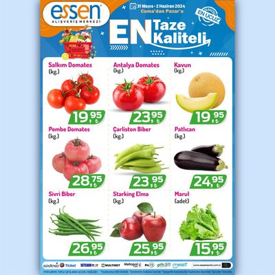 Süpermarketler fırsatları, Pazarköy (Sakarya) | Haftalık Broşür de Essen AVM | 31.05.2024 - 14.06.2024