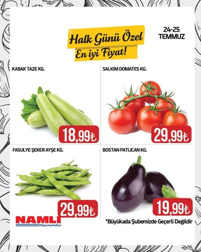 Namlı Hipermarketleri kataloğu | Halk Günü Özel En iyi Fiyat! | 24.07.2024 - 07.08.2024
