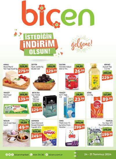 Süpermarketler fırsatları, İstanbul | Biçen Market katalog de Biçen Market | 24.07.2024 - 07.08.2024