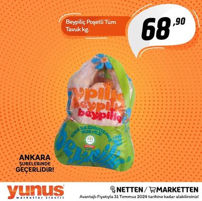 Yunus Market kataloğu, Ankara | Tüm fırsat avcıları için en iyi teklifler | 25.07.2024 - 08.08.2024