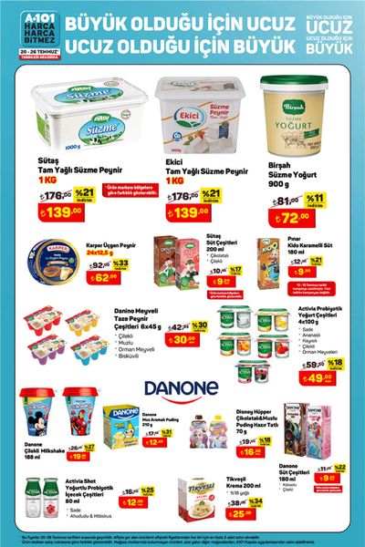 Süpermarketler fırsatları, Süleymanpaşa | Seçili ürünlerde harika indirimler de A101 | 27.07.2024 - 10.08.2024