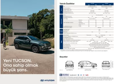 Araba ve Motorsiklet fırsatları, Ankara | Hyundai Yeni TUCSON de Hyundai | 13.08.2024 - 13.08.2025