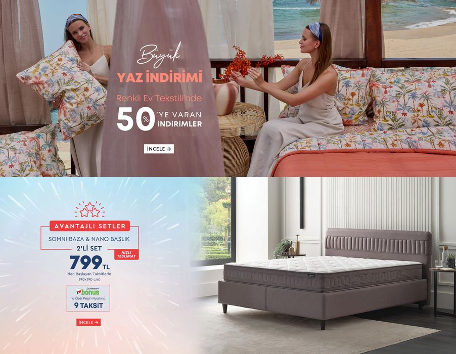 Yataş Bedding kataloğu, Kütahya | %50'YE VARAN İNDİRİM | 29.08.2024 - 12.09.2024