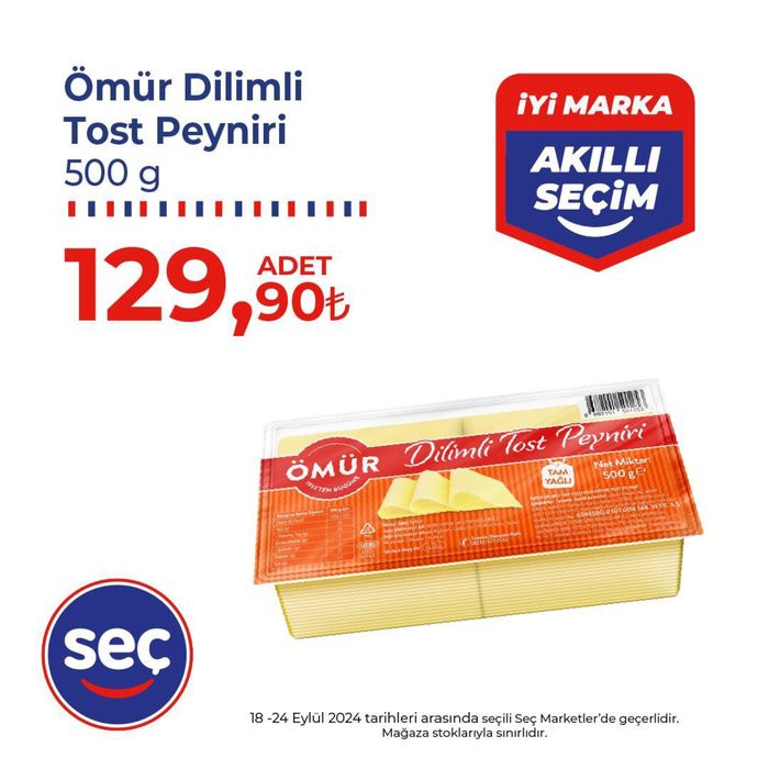 Seç Market kataloğu, Bergama | Seçili ürünlerde harika indirimler | 20.09.2024 - 04.10.2024