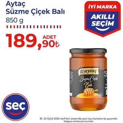 Seç Market kataloğu, Ayvalık (Balıkesir) | Tüm fırsat avcıları için en iyi teklifler | 21.09.2024 - 05.10.2024