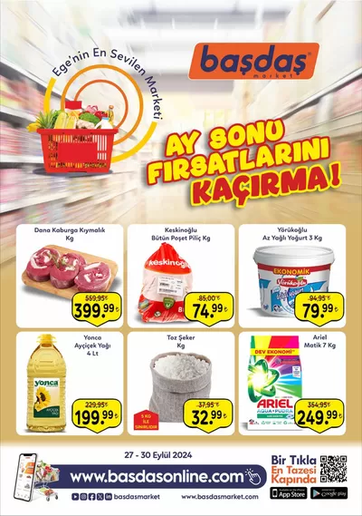 Başdaş Market kataloğu, Buca | 27-30 Eylül Ay Sonu Fırsatlarını Kaçırma! | 27.10.2024 - 30.10.2024