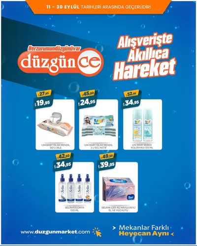 Süpermarketler fırsatları, İncirliova | Alisveriste Akilica Hareket de Düzgün Market | 27.09.2024 - 30.09.2024