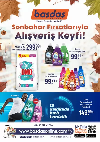 Başdaş Market kataloğu, Bayraklı | 01-10 Ekim Sonbahar Fırsatlarıyla Alışveriş Keyfi! | 01.11.2024 - 10.11.2024