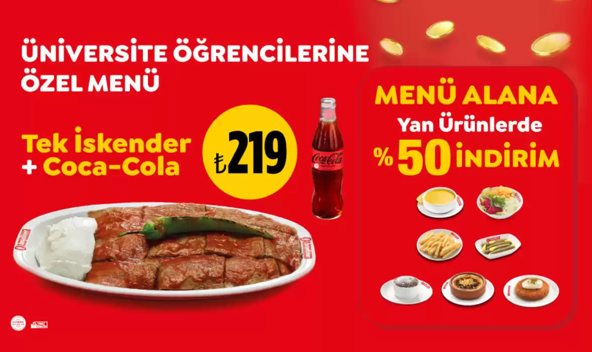 Baydöner kataloğu, Kayseri | Üniversite Öğrenci Menüsü ile COSS | 09.10.2024 - 23.10.2024