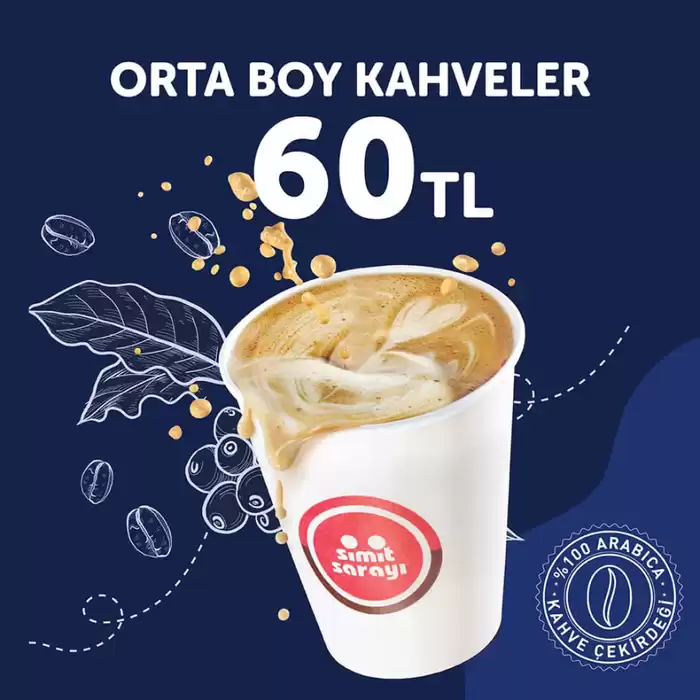 Simit Sarayı kataloğu, Nilüfer | Orta Boy Kahveler 60TL | 15.10.2024 - 01.12.2024