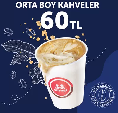 Süpermarketler fırsatları | Orta Boy Kahveler 60TL de Simit Sarayı | 15.10.2024 - 01.12.2024