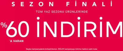 Giyim, Ayakkabı ve Aksesuarlar fırsatları, İzmit | %60'A Varan Indirim de İkiler | 16.10.2024 - 30.10.2024