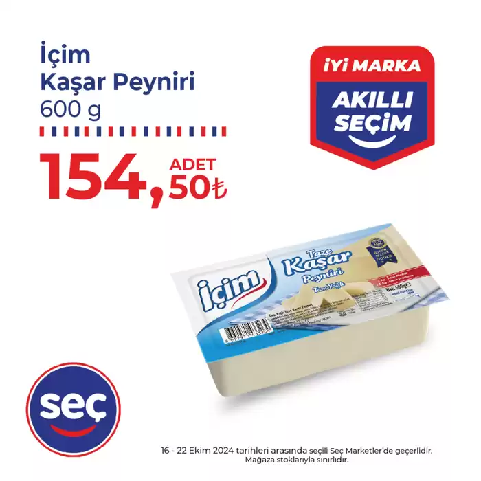 Seç Market kataloğu, Korgan (Hakkari) | Tüm fırsat avcıları için en iyi teklifler | 18.10.2024 - 01.11.2024