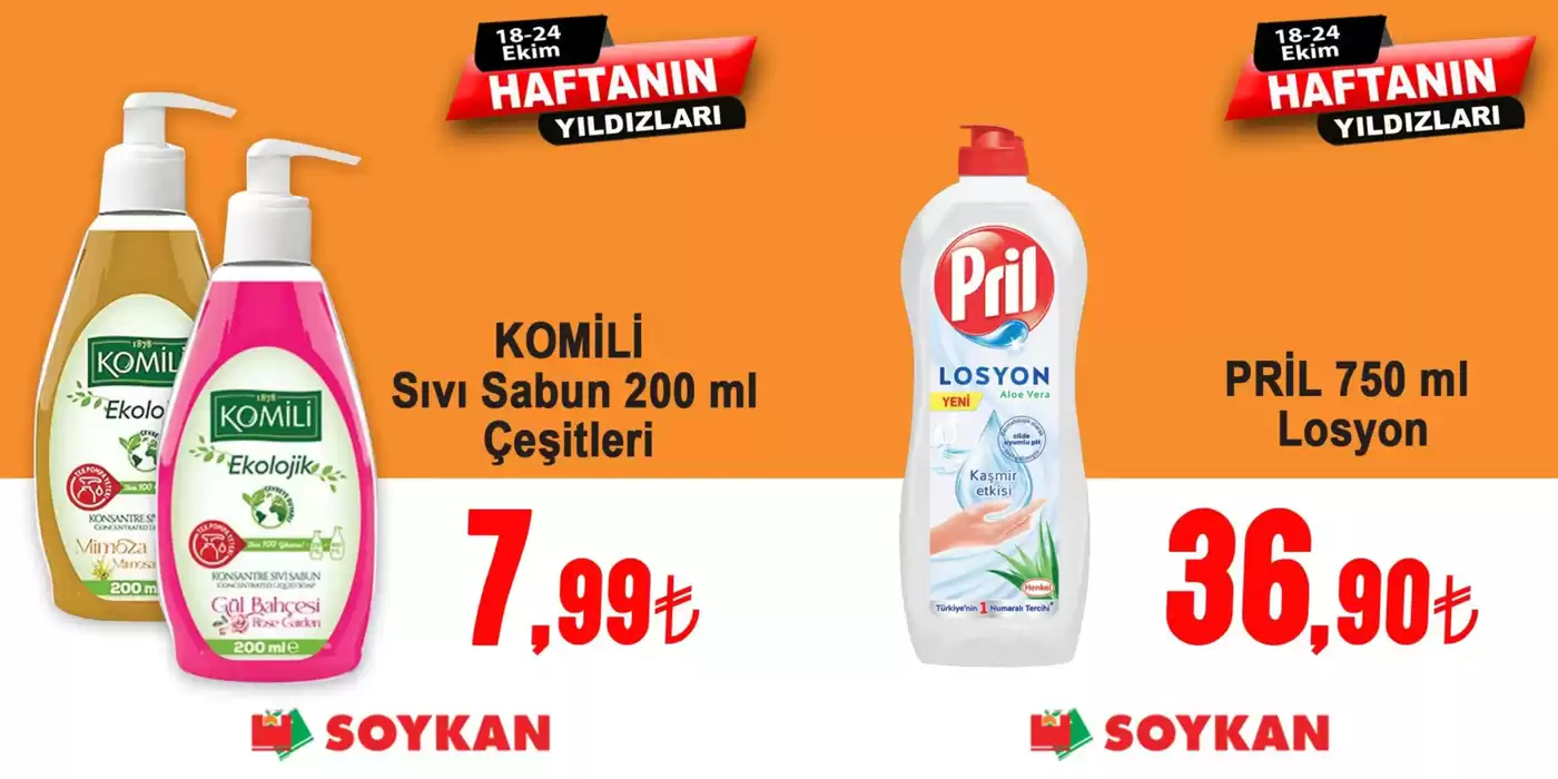 Soykan Market kataloğu | Haftanin Yildizlari | 18.10.2024 - 24.10.2024