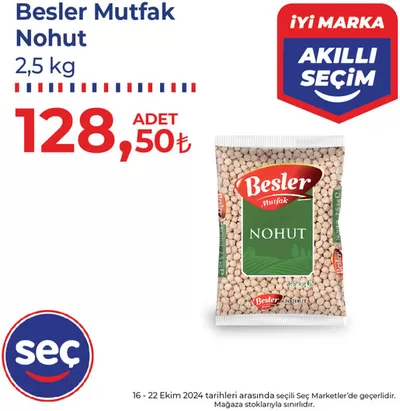 Süpermarketler fırsatları, Gaziantep | Seç Market katalog de Seç Market | 21.10.2024 - 04.11.2024