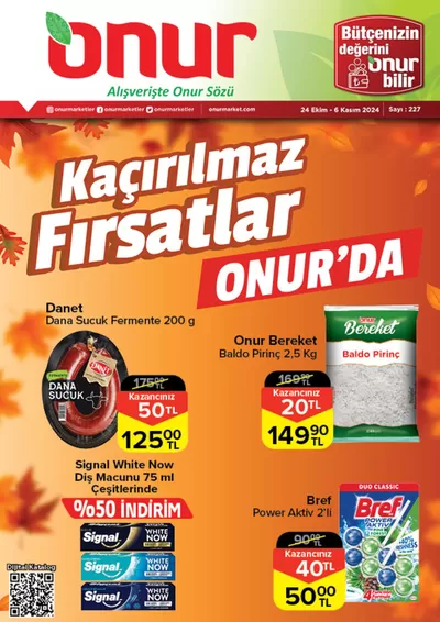 Onur Market kataloğu | Onur Market Katalog | 24.10.2024 - 06.11.2024