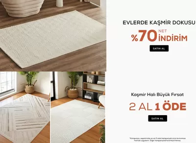 Ev ve Mobilya fırsatları, Kastamonu | NET %70 Indirim de Kaşmir Halı | 28.10.2024 - 11.11.2024