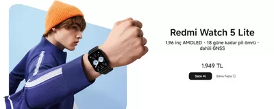 Teknoloji ve Beyaz Eşya fırsatları, Ilgın | Redmi Watch 5 Lite 1.949TL de Xiaomi | 29.10.2024 - 12.11.2024