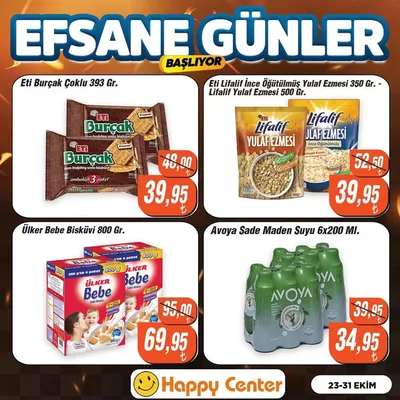 Süpermarketler fırsatları, Gebze | Tasarrufçular için en iyi teklifler de Happy Center | 31.10.2024 - 14.11.2024