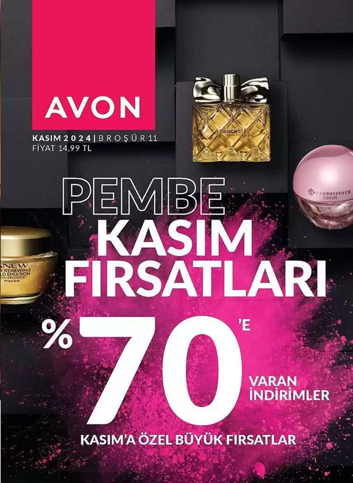 AVON kataloğu | Pembe Kasim Firsatlari %70'e Varan Indirimler | 01.11.2024 - 30.11.2024