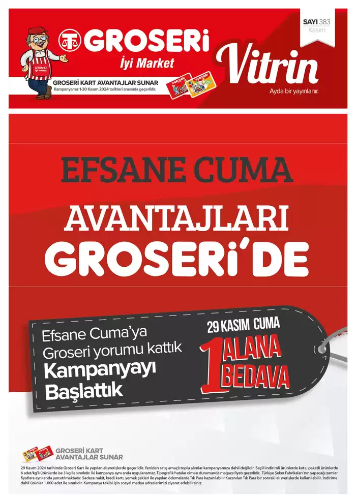 Groseri kataloğu, Adana | Groseri katalog | 01.11.2024 - 30.11.2024