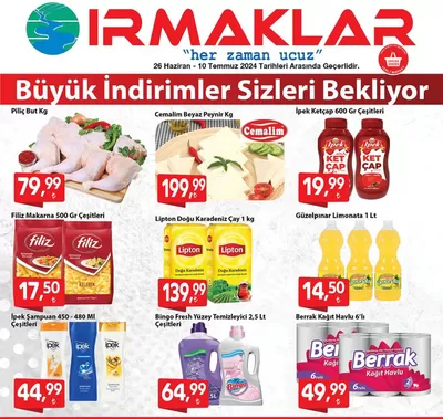 Irmaklar Market kataloğu, İstanbul | Fırsat avcıları için harika teklifler | 08.11.2024 - 22.11.2024