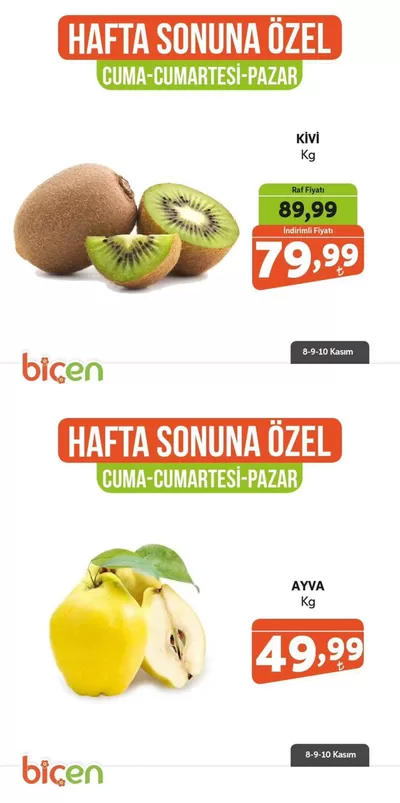 Biçen Market kataloğu | Özel fırsatlar ve indirimler | 09.11.2024 - 23.11.2024