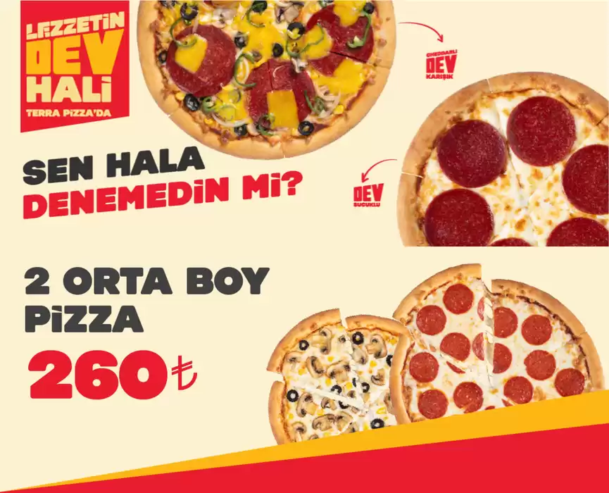 TerraPizza kataloğu, Antalya | LEZZETIN DEV HALI | 13.11.2024 - 27.11.2024