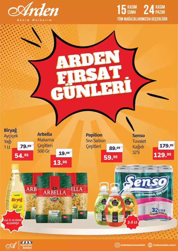 Arden Market kataloğu, İstanbul | Arden Firsat Günleri | 15.11.2024 - 24.11.2024