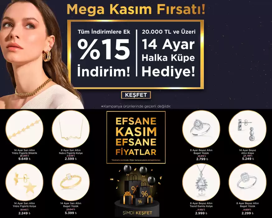 Gülaylar Altın kataloğu, Bursa | Mega Kasim Firsati | 18.11.2024 - 30.11.2024