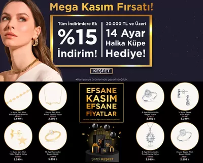 Giyim, Ayakkabı ve Aksesuarlar fırsatları, Bursa | Mega Kasim Firsati de Gülaylar Altın | 18.11.2024 - 30.11.2024