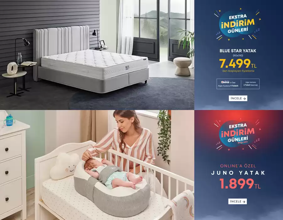 Yataş Bedding kataloğu | Ekstra Indirim Günleri Başladi | 18.11.2024 - 02.12.2024