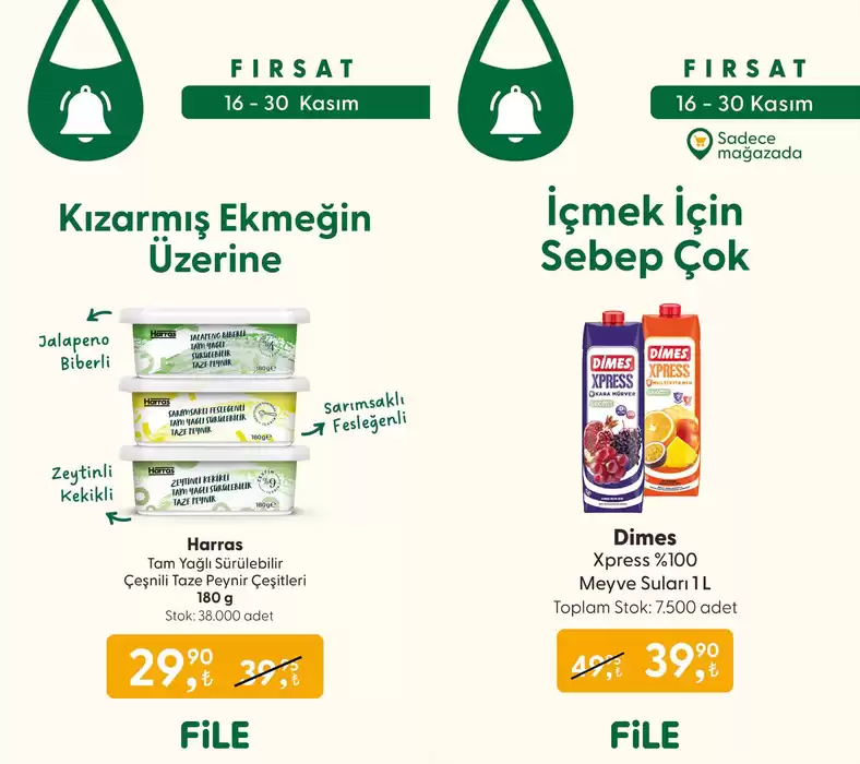 File Market kataloğu, Bursa | HAFTANIN ÜRÜNLERİ | 18.11.2024 - 30.11.2024