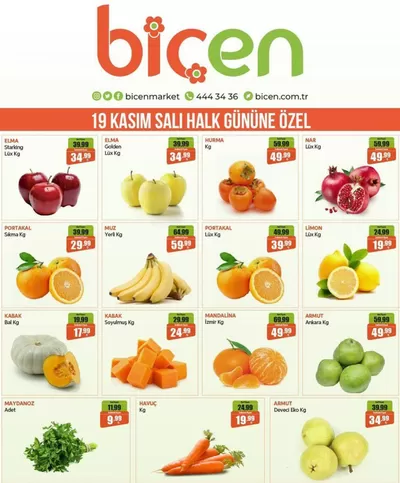 Biçen Market kataloğu | Sizin için en iyi tekliflerimiz | 19.11.2024 - 03.12.2024