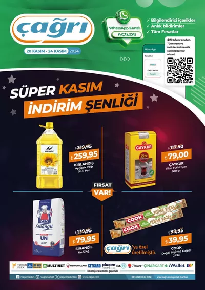 Çağrı Market kataloğu | Süper Kasım İndirim Şenliği Fırsatlarını Kaçırmayın !  | 17.11.2024 - 24.11.2024