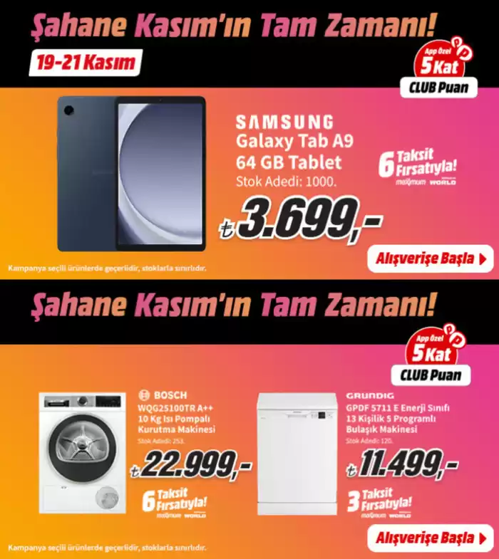 Media Markt kataloğu, Bursa | Şahane Kasim'in Tam Zamani! | 19.11.2024 - 21.11.2024